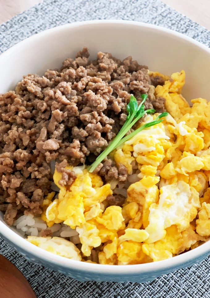 そぼろと卵の3色丼-レシピのメイン写真