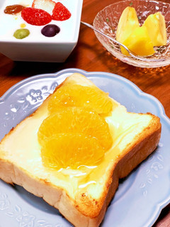 八朔のチーズケーキ風トースト-レシピのメイン写真