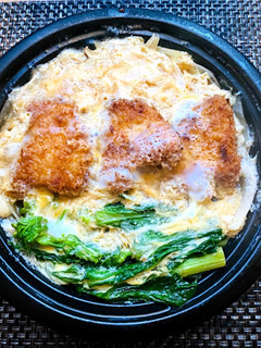新玉ねぎの甘味たっぷりカツ煮 菜の花添え-レシピのメイン写真