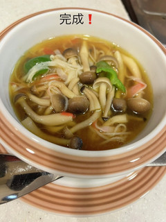 残り野菜と蟹カマで作るアヒージョ風スープ-レシピのメイン写真