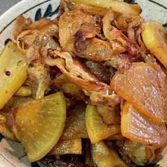 รูปของ #大根とバラ肉の#サッと簡単炒め