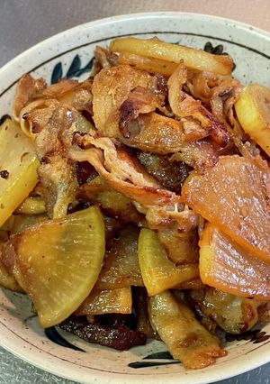 #大根とバラ肉の#サッと簡単炒め-レシピのメイン写真