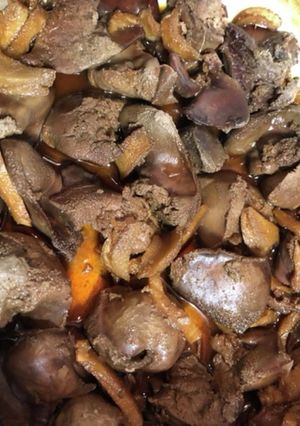 鶏肝の煮込み-レシピのメイン写真