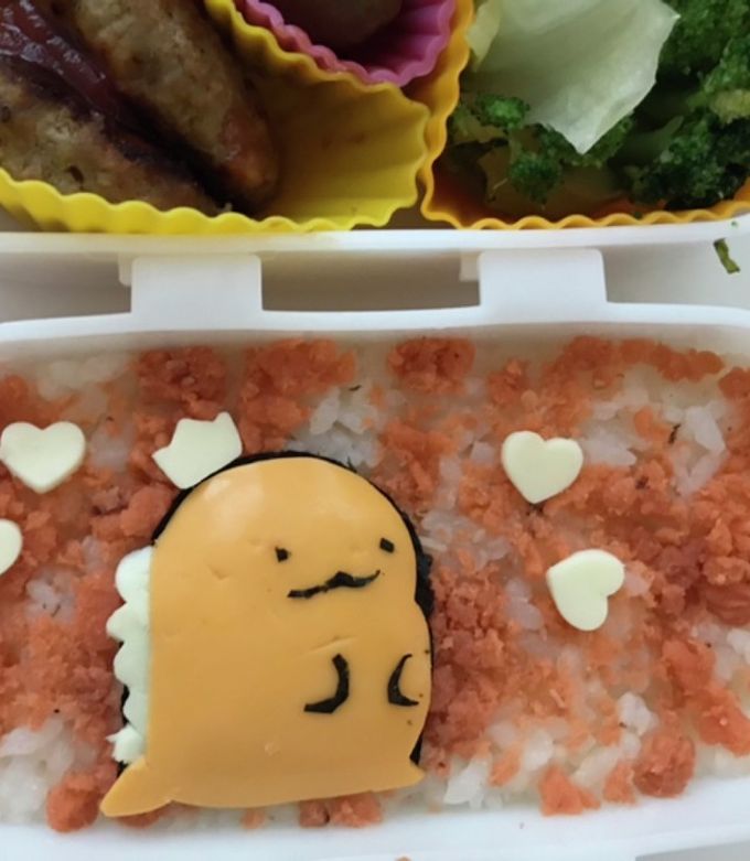 すみっコぐらしお弁当　とかげ　キャラ弁-レシピのメイン写真