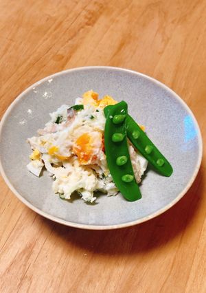 春野菜といぶりがっこのポテサラ-レシピのメイン写真