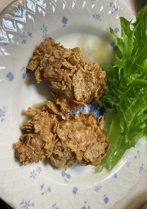 ズボラに作る　コーンフレークチキン-レシピのメイン写真