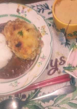 簡単に！コロッケカレーライス-レシピのメイン写真