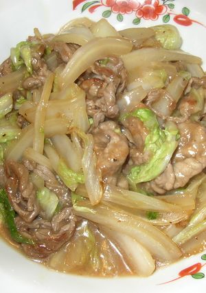 牛こまと白菜のシャキシャキオイスター炒め-レシピのメイン写真