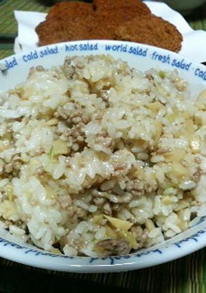 筍とひき肉の混ぜご飯-レシピのメイン写真