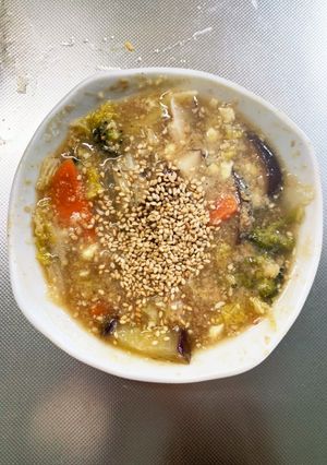 お一人様☆肉無コンソメ甘酢味温野菜サラダ-レシピのメイン写真