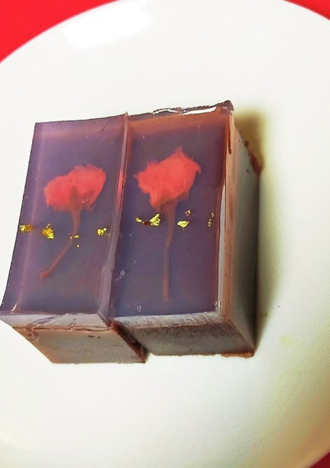 ほんのり塩味　桜ようかん-レシピのメイン写真