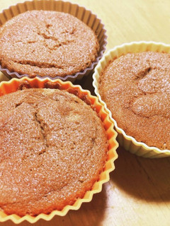 卵白消費 きなこのカップケーキ-レシピのメイン写真