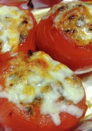 まるごとトマトのチーズ焼き-レシピのメイン写真
