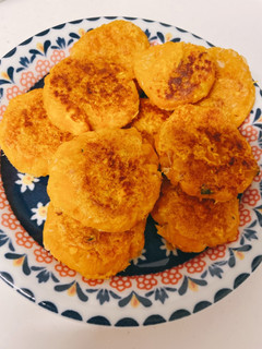 離乳食中期〜かぼちゃとツナのおやき-レシピのメイン写真