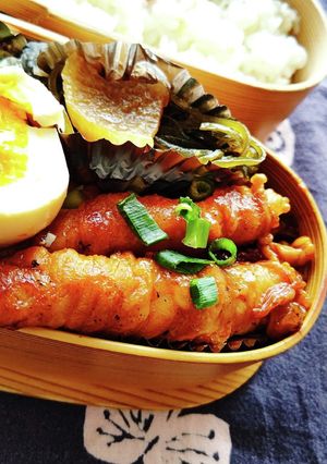 弁当★病みつきダレ★男子絶賛エノキ肉巻き-レシピのメイン写真