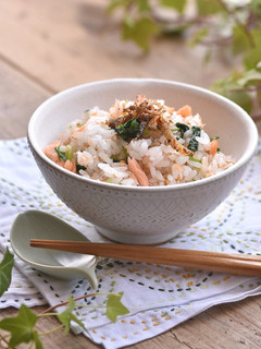 塩鮭と三つ葉の混ぜご飯☆-レシピのメイン写真