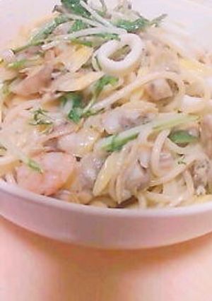 塩ごま油のパスタ-レシピのメイン写真