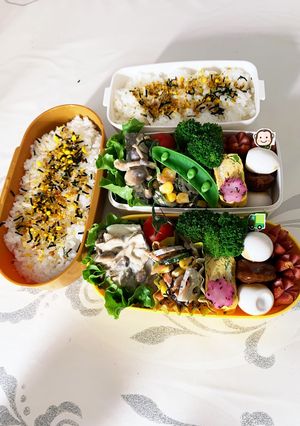 小４息子と娘のお弁当2022.03.27-レシピのメイン写真