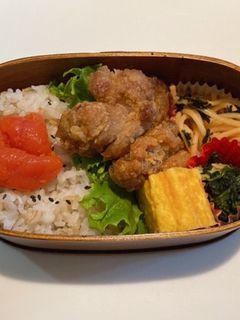 唐揚げ明太子弁当-レシピのメイン写真