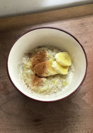 バナナとオートミール朝ご飯-レシピのメイン写真
