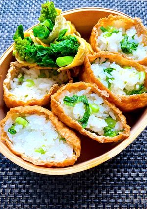 菜の花いなり寿司でお花見弁当-レシピのメイン写真