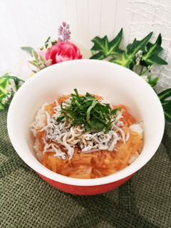 なめたけしらす丼-レシピのメイン写真