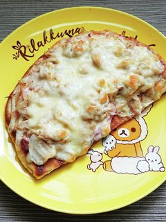 ナンが余ったら…サックサクのナンピザ♪-レシピのメイン写真