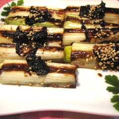 รูปของ 焼き白ネギの赤みそがけ～♪♪