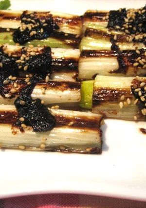 焼き白ネギの赤みそがけ～♪♪-レシピのメイン写真