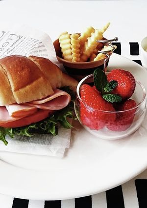 クロワッサンサンド-レシピのメイン写真