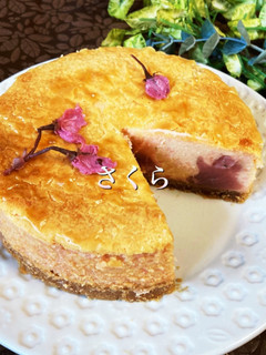 桜あん☆チーズケーキ-レシピのメイン写真
