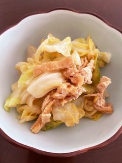 春キャベツと油揚げの炒め煮-レシピのメイン写真