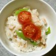 スナップえんどうご飯♪めっけ