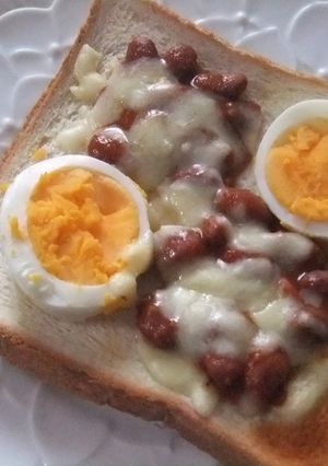 うずら豆のチーズトースト-レシピのメイン写真