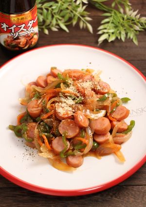 レンジで簡単！ナポリタンの具　オイスタ+-レシピのメイン写真