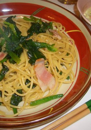 ☆ほうれん草とベーコンのパスタ☆-レシピのメイン写真