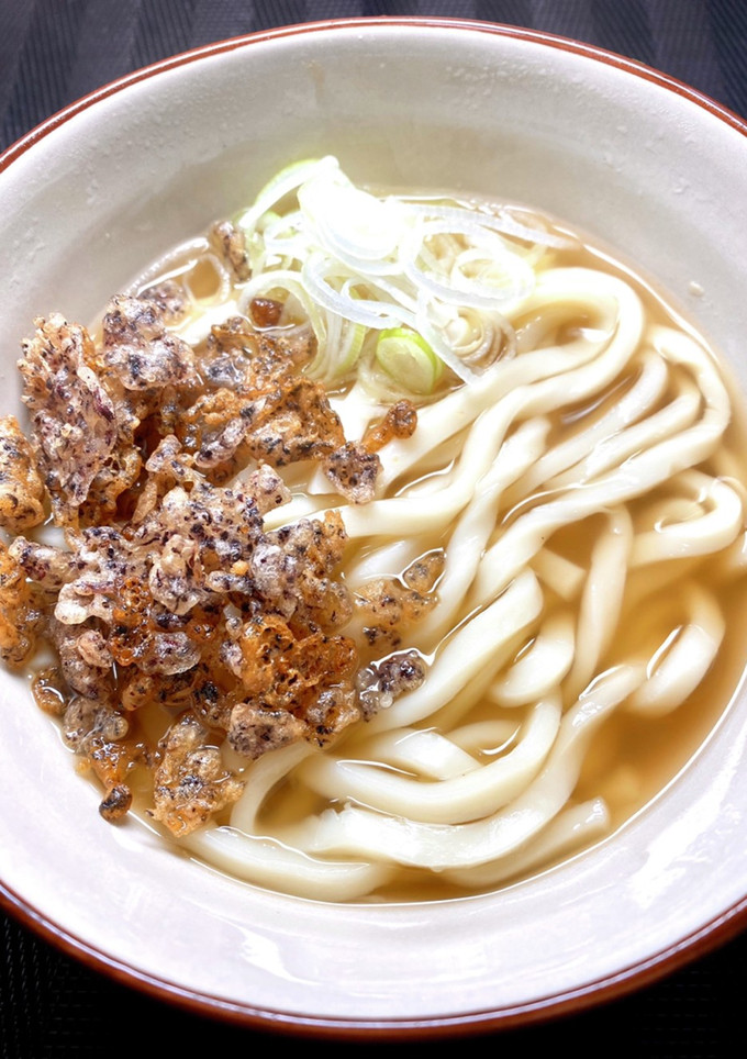 ゆかり揚げ玉うどん-レシピのメイン写真