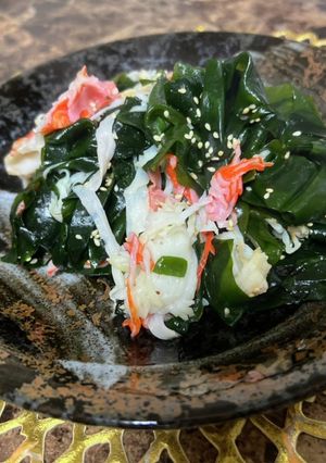 5分で完成カニカマとワカメの中華炒め-レシピのメイン写真