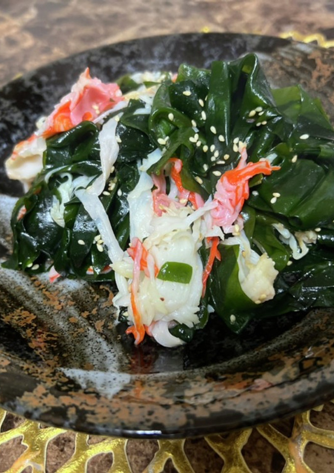 5分で完成カニカマとワカメの中華炒め-レシピのメイン写真