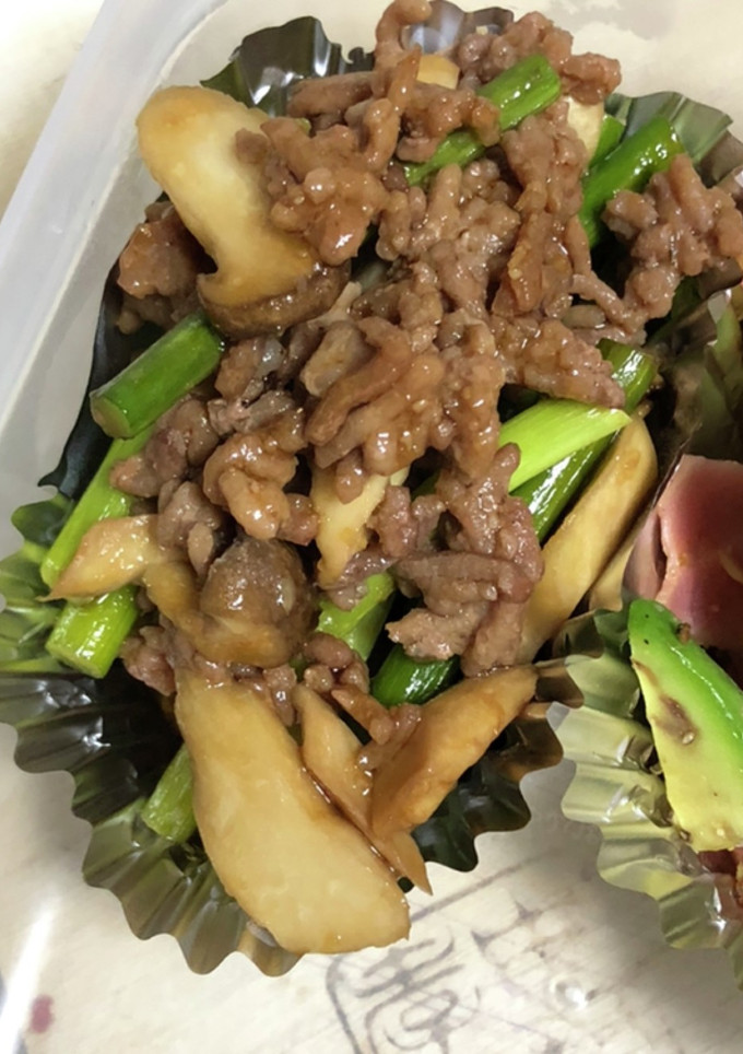 ニンニクの芽とひき肉のエスニック炒め-レシピのメイン写真