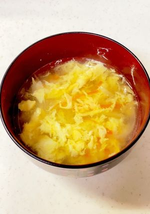玉ねぎ 人参 かきたま味噌汁^^-レシピのメイン写真