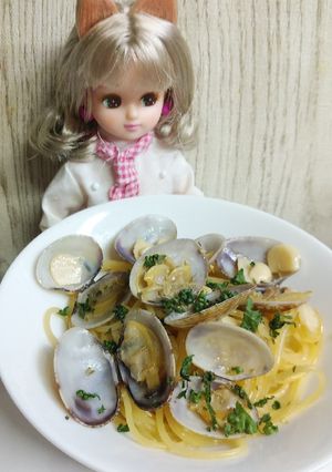 リカちゃん♡にんにくあさりパスタΨ.*-レシピのメイン写真