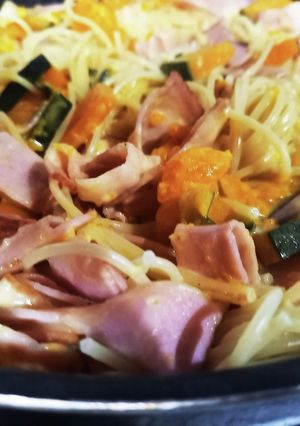 チャレンジ?!南瓜のクリームパスタ-レシピのメイン写真