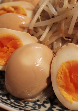 簡単☆黒酢めんつゆペッパー味玉-レシピのメイン写真