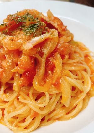 あっさりトマトミルクパスタ-レシピのメイン写真