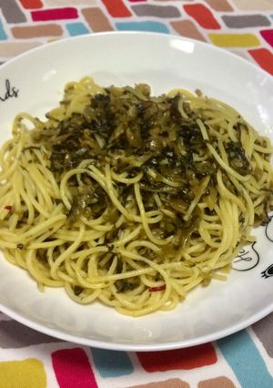 超簡単☆旨味堪能！ピリ辛高菜パスタ♪♪♪-レシピのメイン写真