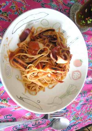イカのトマトパスタ-レシピのメイン写真