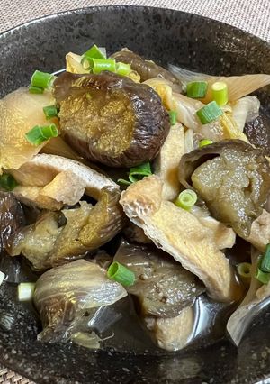 茄子と白菜、ネギのトロトロくたくた煮物-レシピのメイン写真