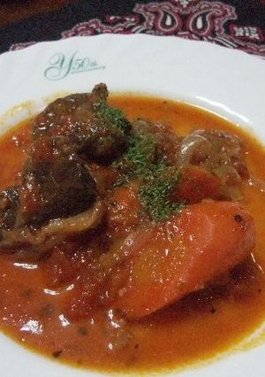 鹿肉赤ワイントマト煮込み-レシピのメイン写真