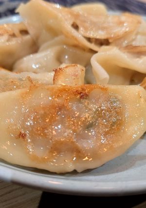 皮がモチカリ☆クマソバ水餃子＆焼き餃子-レシピのメイン写真